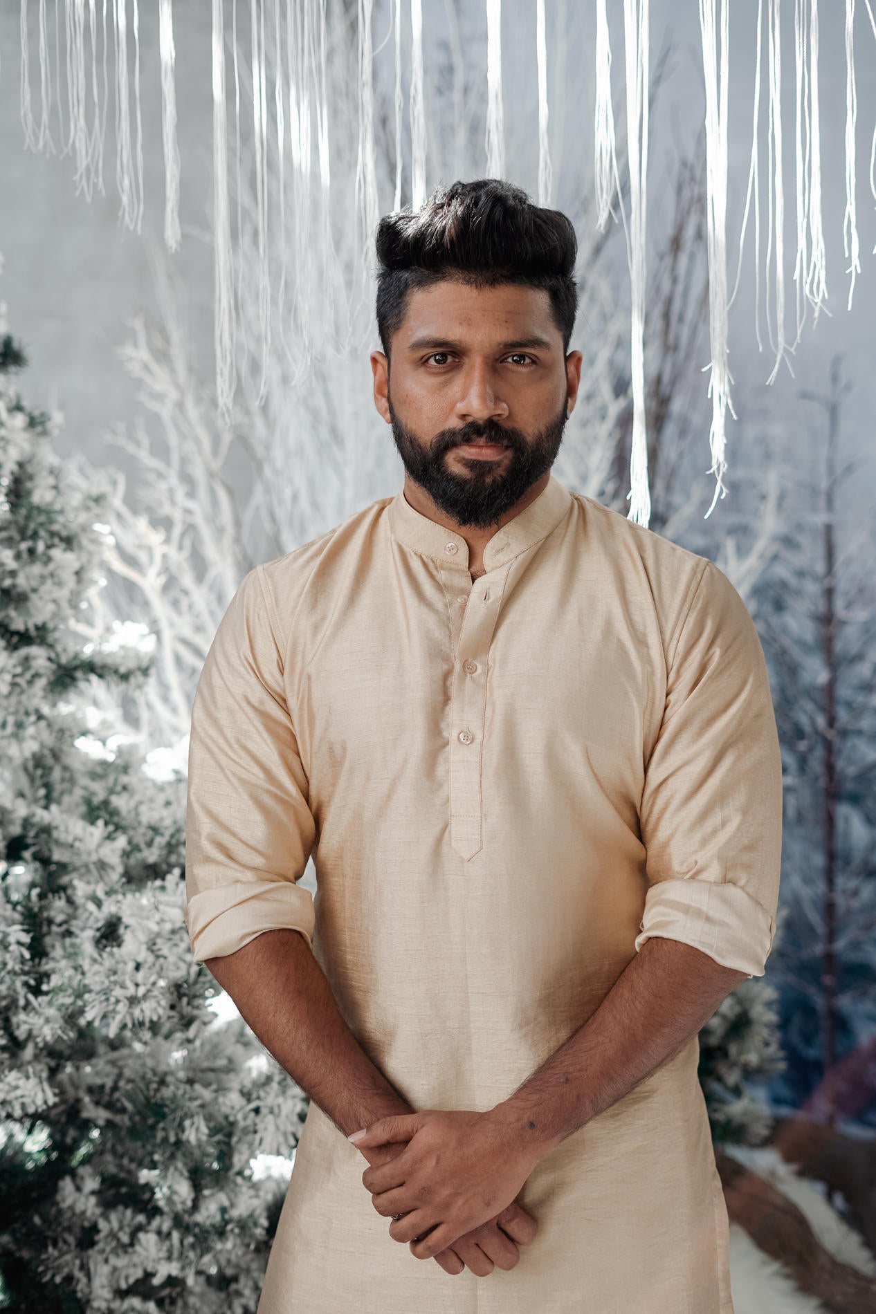 BH Kurtha Set | Champagne