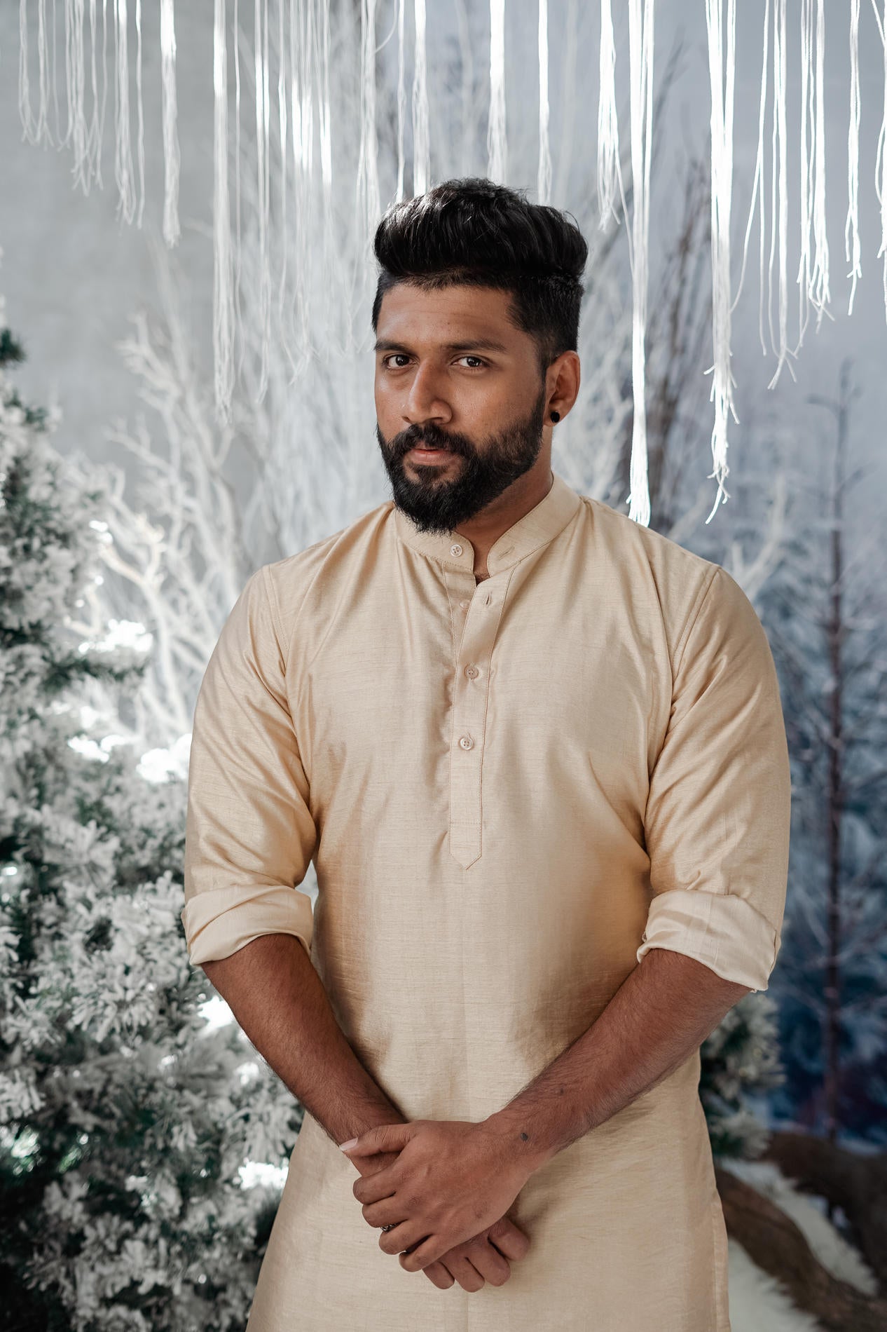 BH Kurtha Set | Champagne