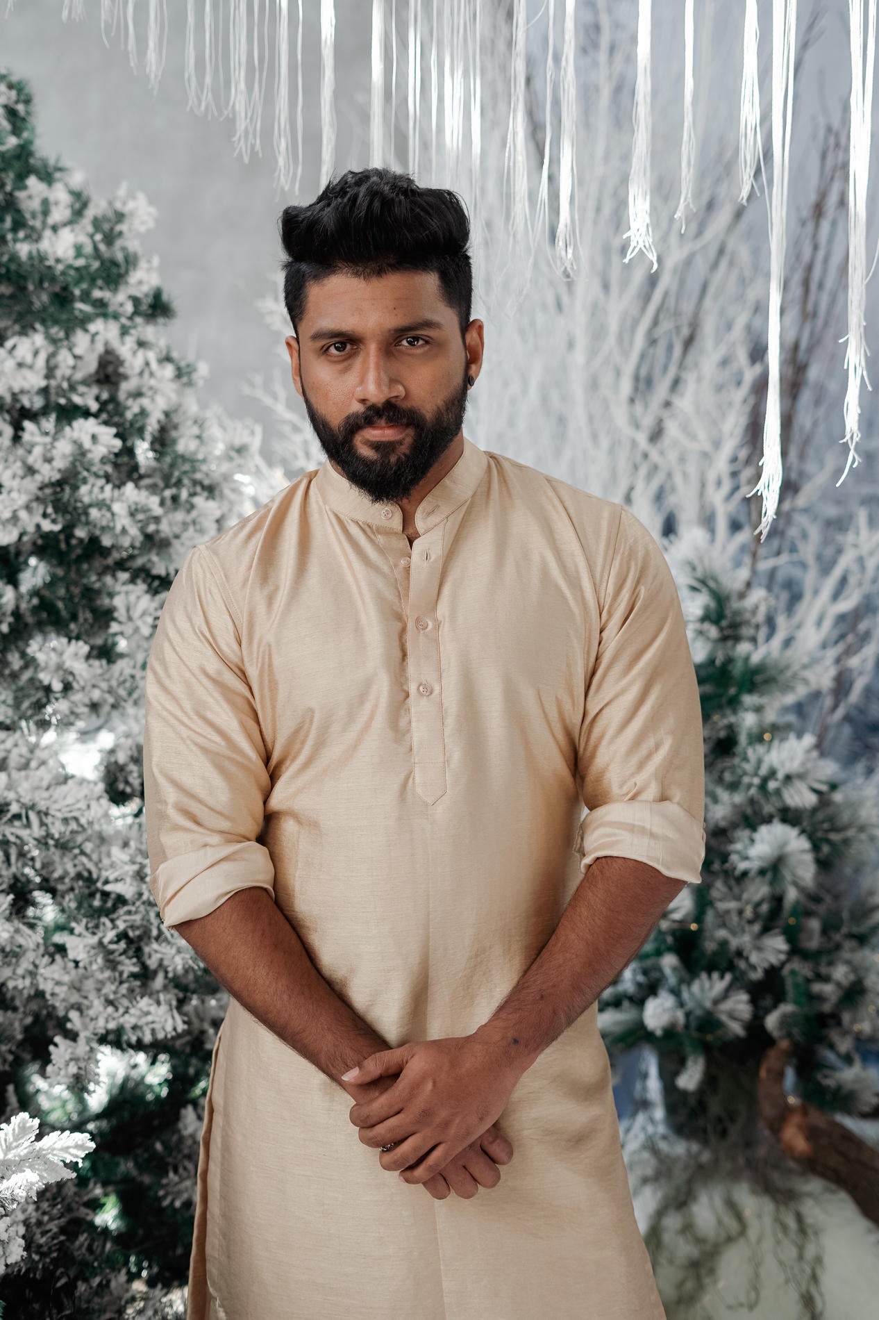 BH Kurtha Set | Champagne