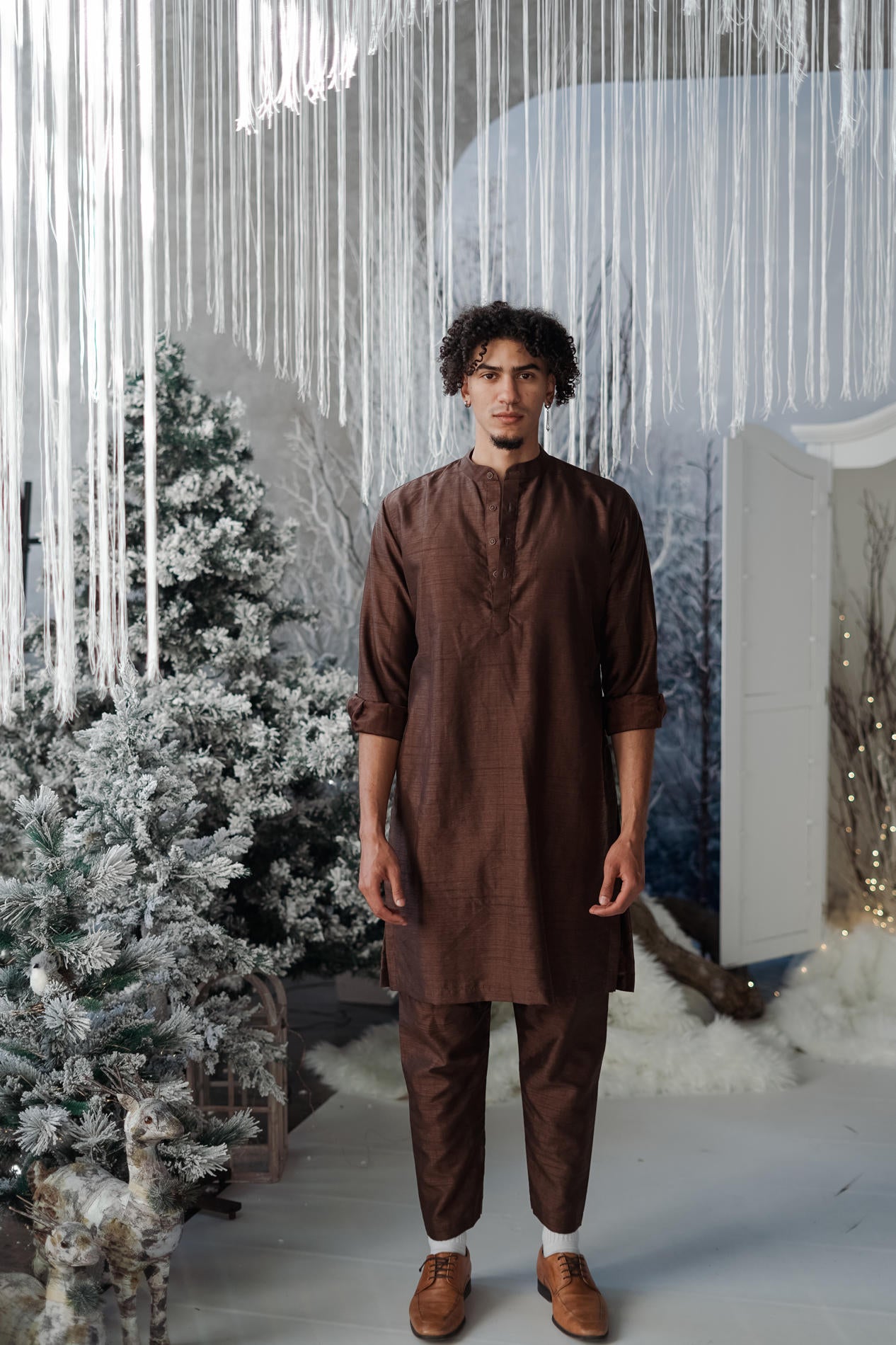 BH Kurtha Set | Brown