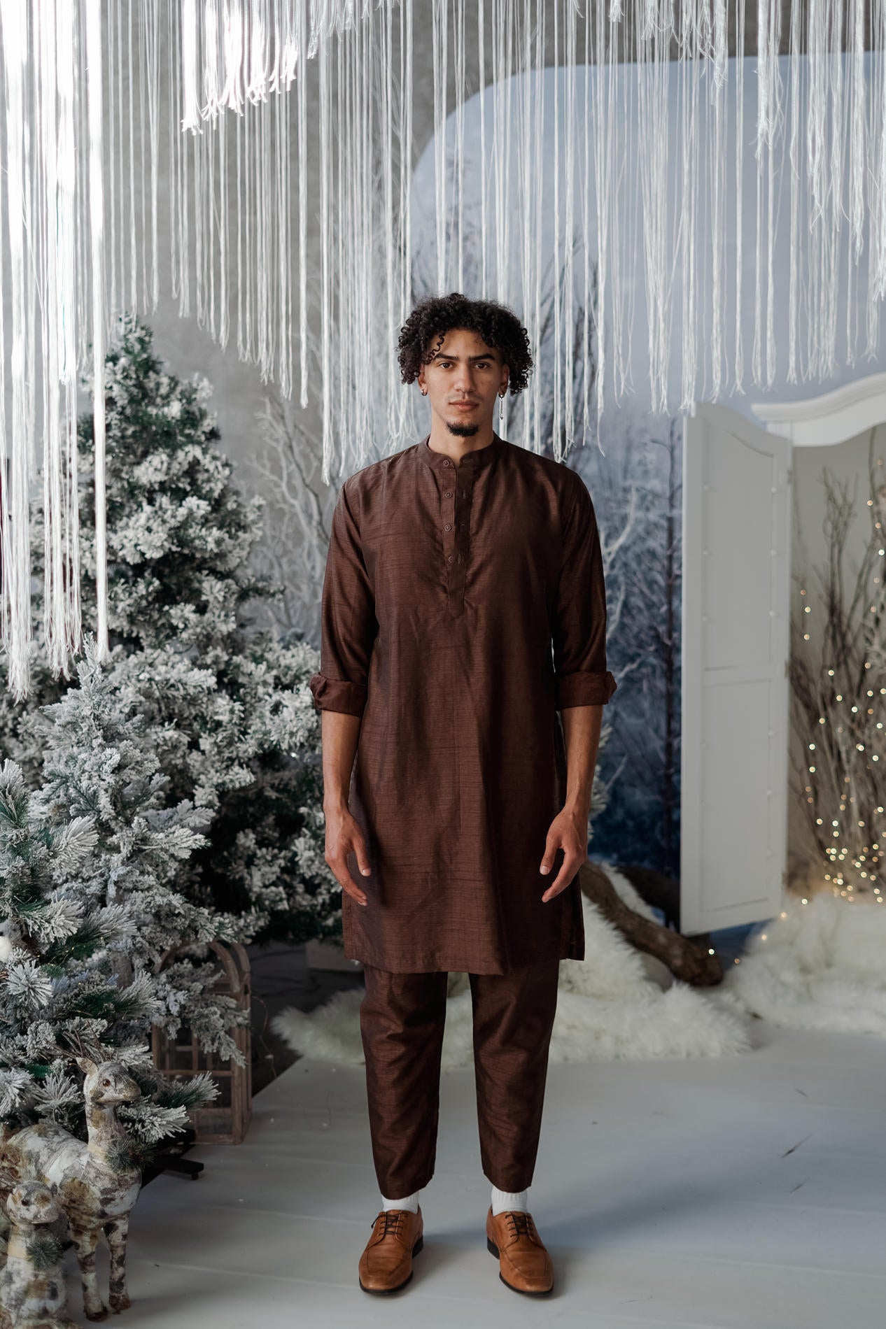 BH Kurtha Set | Brown