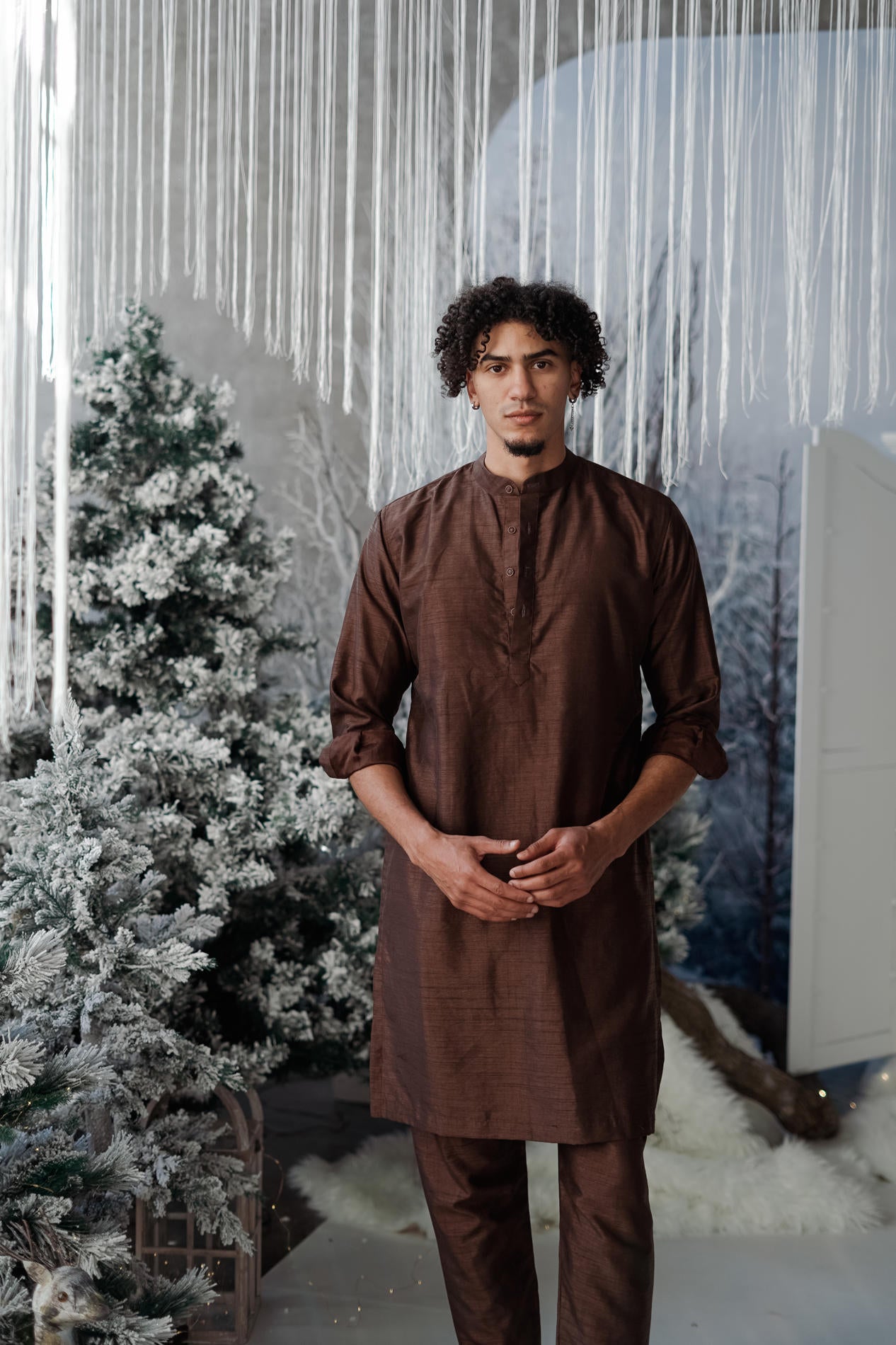 BH Kurtha Set | Brown
