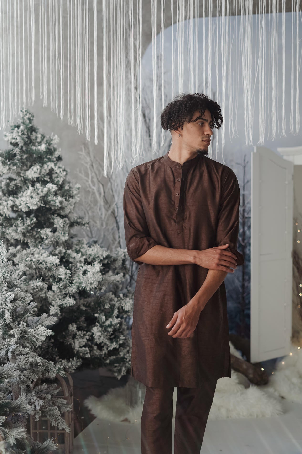 BH Kurtha Set | Brown