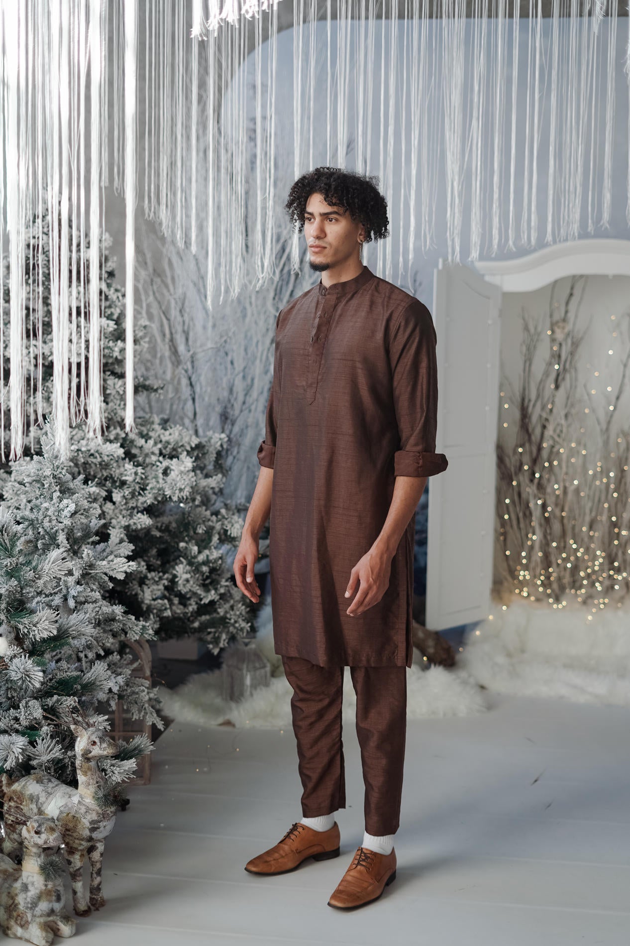 BH Kurtha Set | Brown