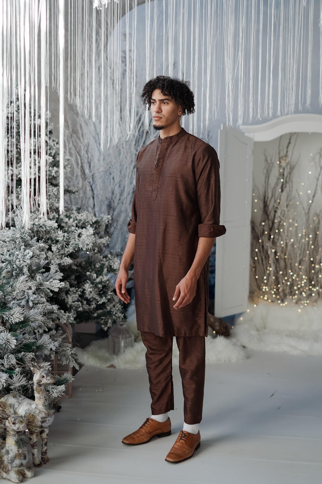 BH Kurtha Set | Brown
