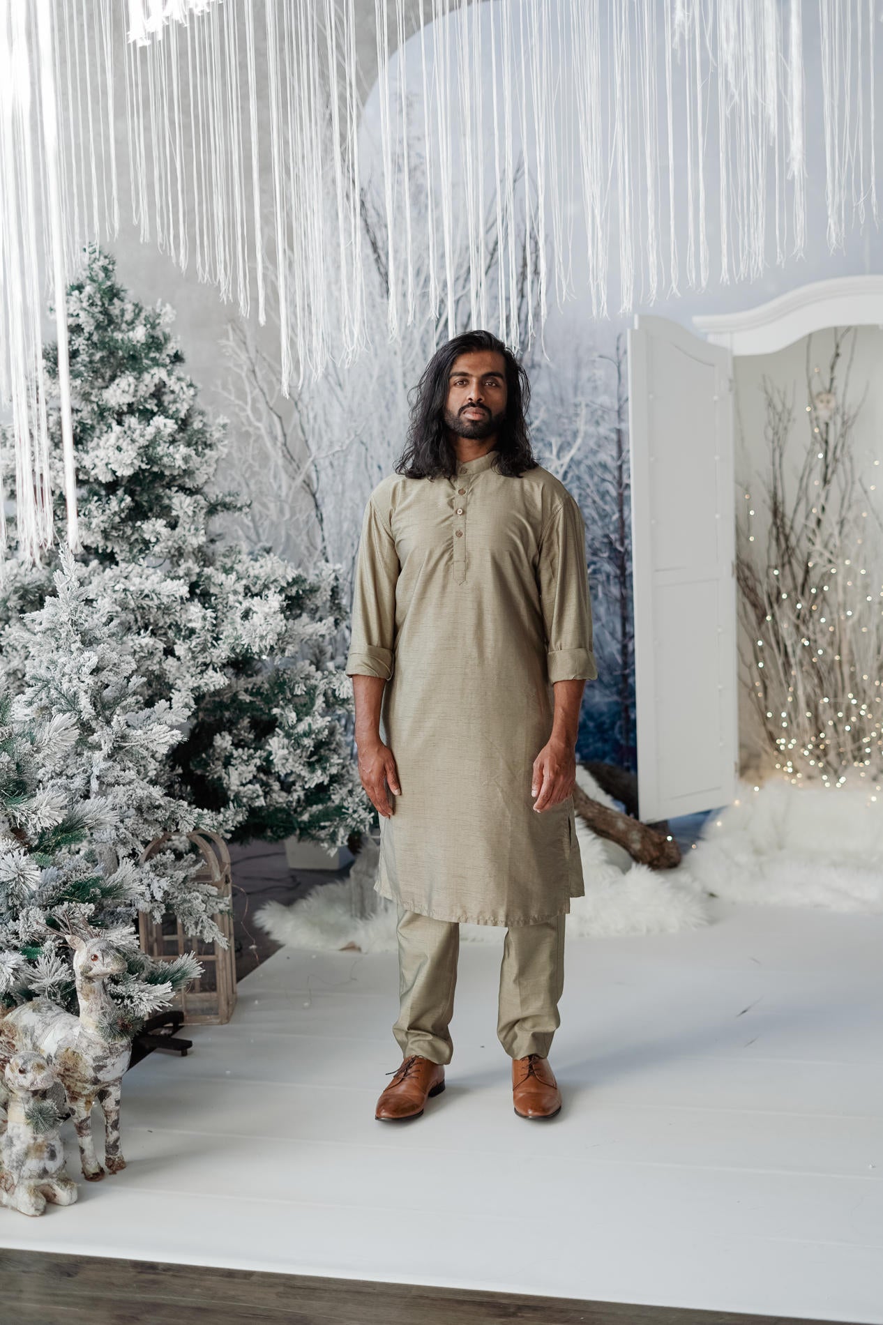 BH Kurtha Set | Olive