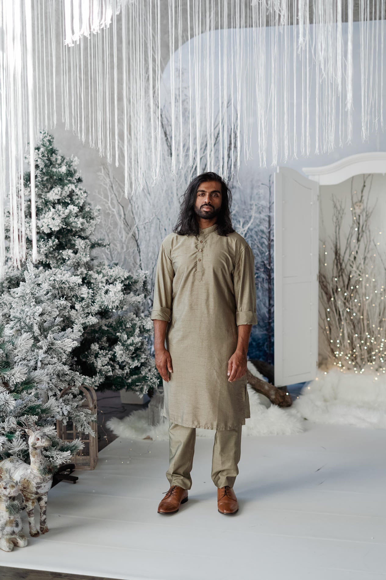 BH Kurtha Set | Olive
