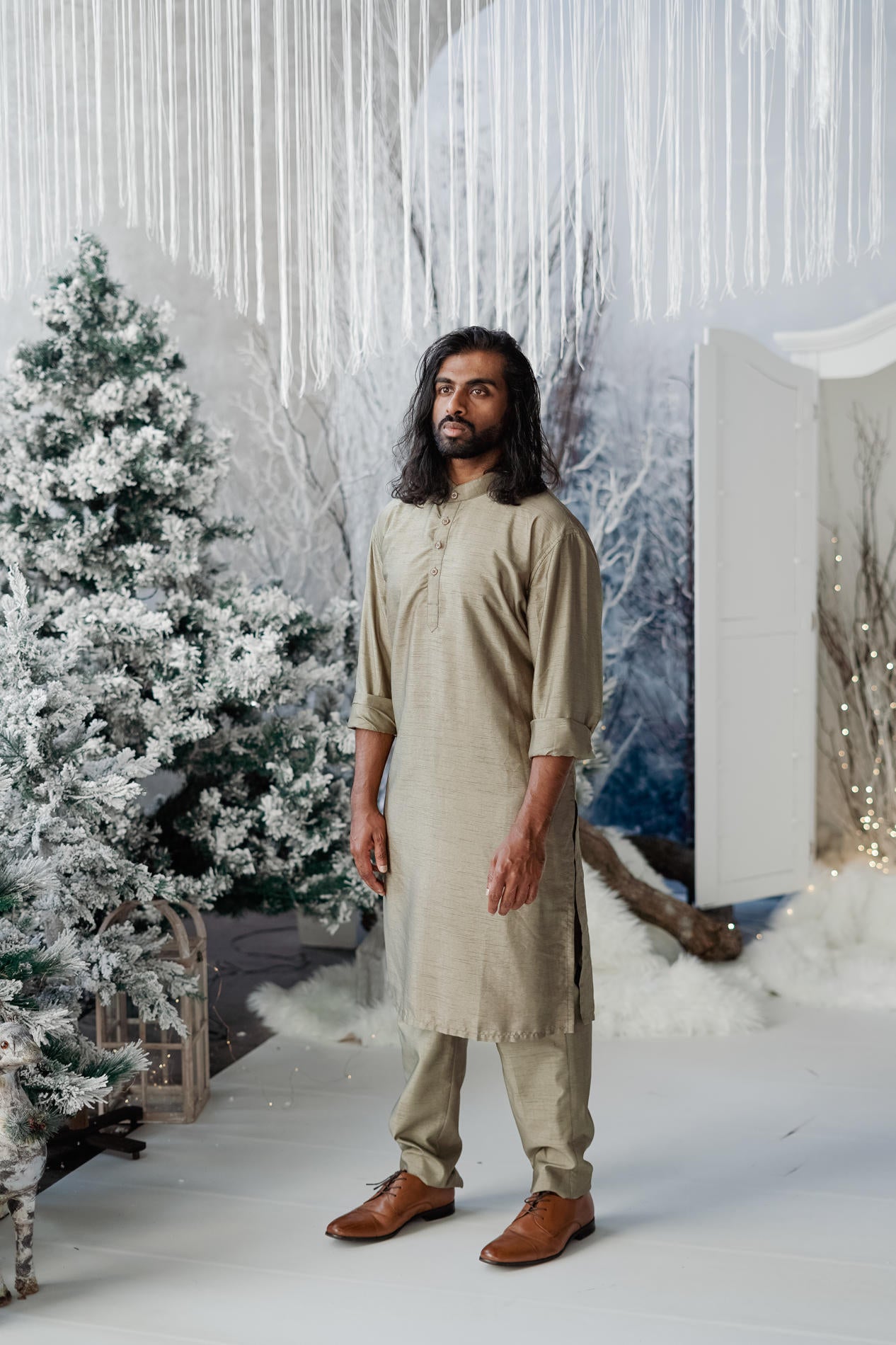 BH Kurtha Set | Olive